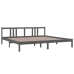 Estructura de cama madera maciza gris 200x200 cm