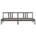 Estructura de cama madera maciza gris 200x200 cm