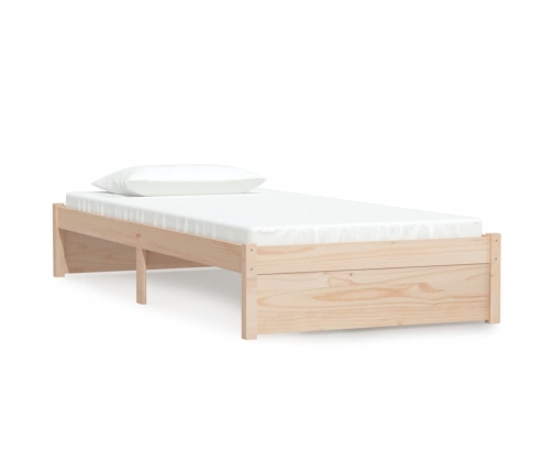 Estructura cama individual sin colchón madera maciza 90x190 cm