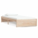 Estructura cama individual sin colchón madera maciza 90x190 cm