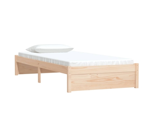 Estructura cama individual sin colchón madera maciza 90x190 cm