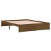 Estructura cama sin colchón madera maciza marrón miel 135x190cm