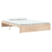 Estructura de cama sin colchón madera maciza 140x190 cm