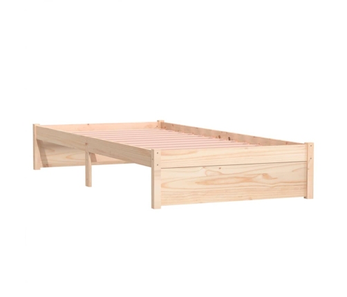 Estructura de cama sin colchón madera maciza 90x200 cm