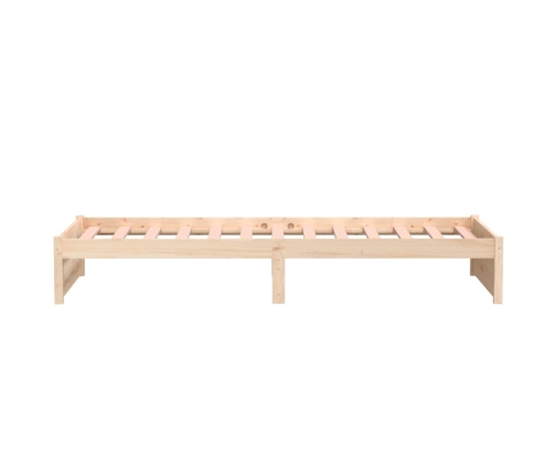 Estructura de cama sin colchón madera maciza 90x200 cm