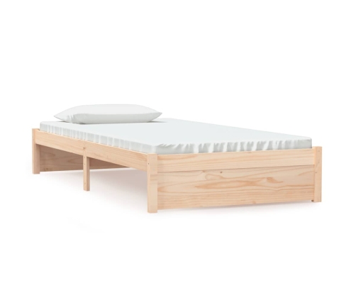 Estructura de cama sin colchón madera maciza 100x200 cm