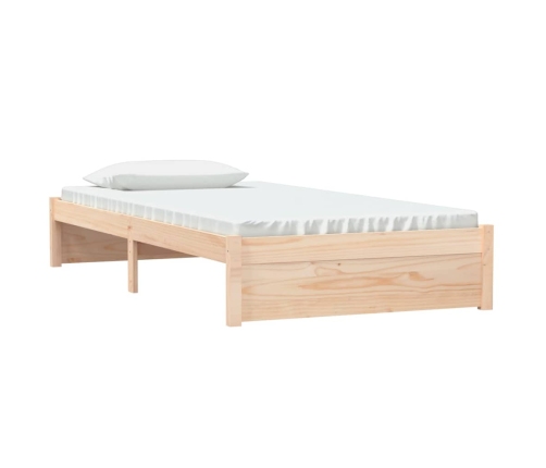 Estructura de cama sin colchón madera maciza 100x200 cm