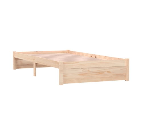 Estructura de cama sin colchón madera maciza 100x200 cm