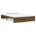 Estructura cama sin colchón madera maciza marrón miel 140x200cm