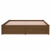 Estructura cama sin colchón madera maciza marrón miel 140x200cm