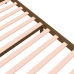 Estructura cama sin colchón madera maciza marrón miel 140x200cm