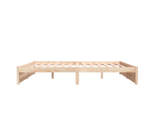 Estructura de cama sin colchón madera maciza 200x200 cm