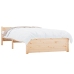 vidaXL Estructura de cama madera maciza 75x190 cm