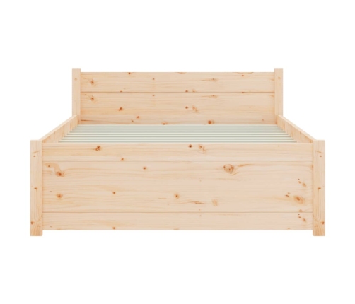 vidaXL Estructura de cama madera maciza 75x190 cm