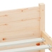 vidaXL Estructura de cama madera maciza 75x190 cm