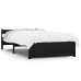 Estructura de cama sin colchón madera maciza negro 75x190 cm