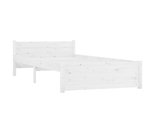 Estructura cama individual sin colchón madera blanco 90x190 cm