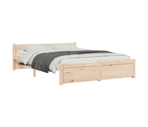 vidaXL Estructura de cama madera maciza 140x200 cm