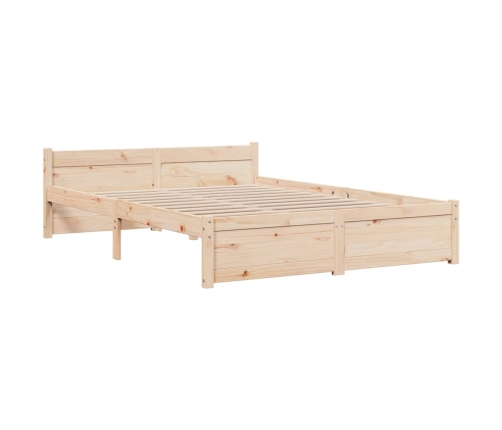 vidaXL Estructura de cama madera maciza 140x200 cm