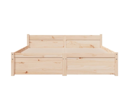 vidaXL Estructura de cama madera maciza 140x200 cm