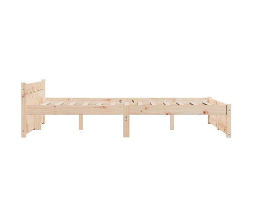 vidaXL Estructura de cama madera maciza 140x200 cm