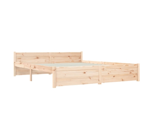 Estructura de cama sin colchón madera maciza 160x200 cm