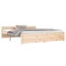 Estructura de cama sin colchón madera maciza 160x200 cm
