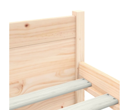Estructura de cama sin colchón madera maciza 160x200 cm