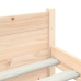 Estructura de cama sin colchón madera maciza 160x200 cm