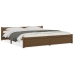 Estructura cama madera maciza marrón miel Super King 180x200 cm