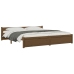 Estructura cama madera maciza marrón miel Super King 180x200 cm