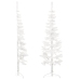 Medio árbol de Navidad artificial con soporte blanco 120 cm