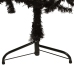 Medio árbol de Navidad artificial con soporte negro 120 cm