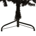 Medio árbol de Navidad artificial con soporte negro 150 cm