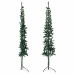 Medio árbol de Navidad artificial con soporte verde 120 cm