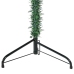 Medio árbol de Navidad artificial con soporte verde 120 cm