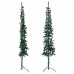 Medio árbol de Navidad artificial con soporte verde 180 cm