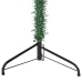 Medio árbol de Navidad artificial con soporte verde 180 cm