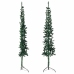 Medio árbol de Navidad artificial con soporte verde 240 cm