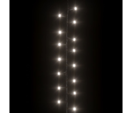 Tira de luces compacta con 400 LED PVC blanco frío 13 m