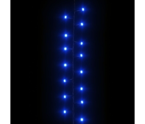 Tira de luces compacta con 400 LED PVC azul 13 m