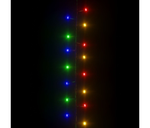 Tira de luces compacta con 400 LED PVC multicolor 13 m