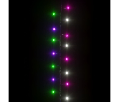 Tira de luces compacta con 400 LED PVC pastel multicolor 13 m