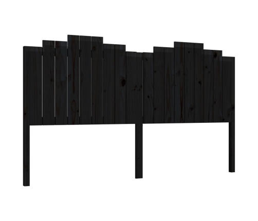 Cabecero de cama madera maciza de pino negro 186x4x110 cm