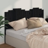 vidaXL Cabecero de cama madera maciza de pino negro 206x4x110 cm