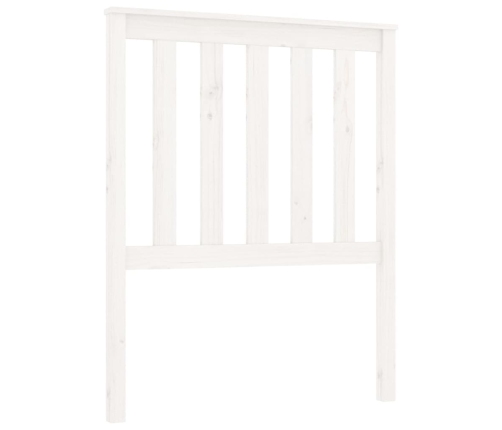 vidaXL Cabecero de cama madera maciza de pino blanco 81x6x101 cm