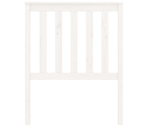 vidaXL Cabecero de cama madera maciza de pino blanco 81x6x101 cm