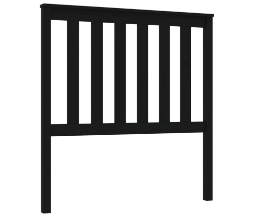 Cabecero de cama madera maciza de pino negro 96x6x101 cm