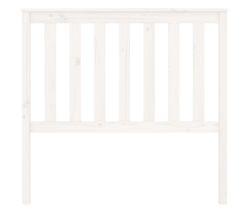 vidaXL Cabecero de cama madera maciza de pino blanco 106x6x101 cm