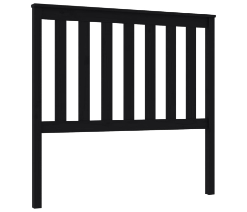 Cabecero de cama madera maciza de pino negro 106x6x101 cm